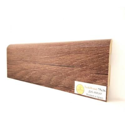 Плинтус МДФ TECKWOOD прямой Дуб Амбар 75х16х2150