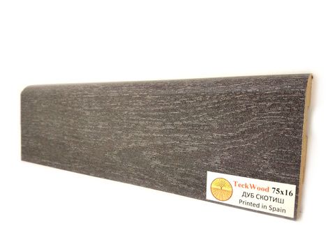 Плинтус МДФ TECKWOOD прямой Дуб Скотиш 75х16х2150